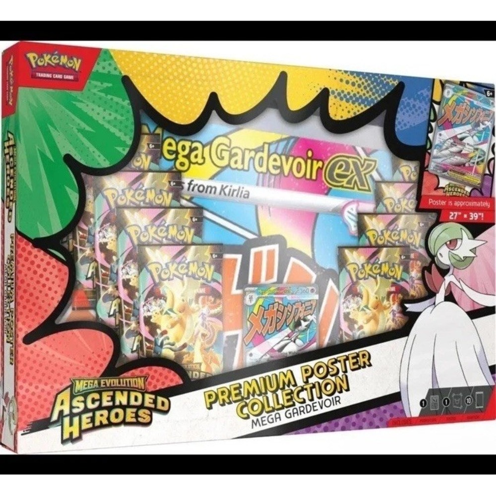 Pokemon TCG Ascended Heroes Premium Poster Collection Gardevoir SEALED NEW
